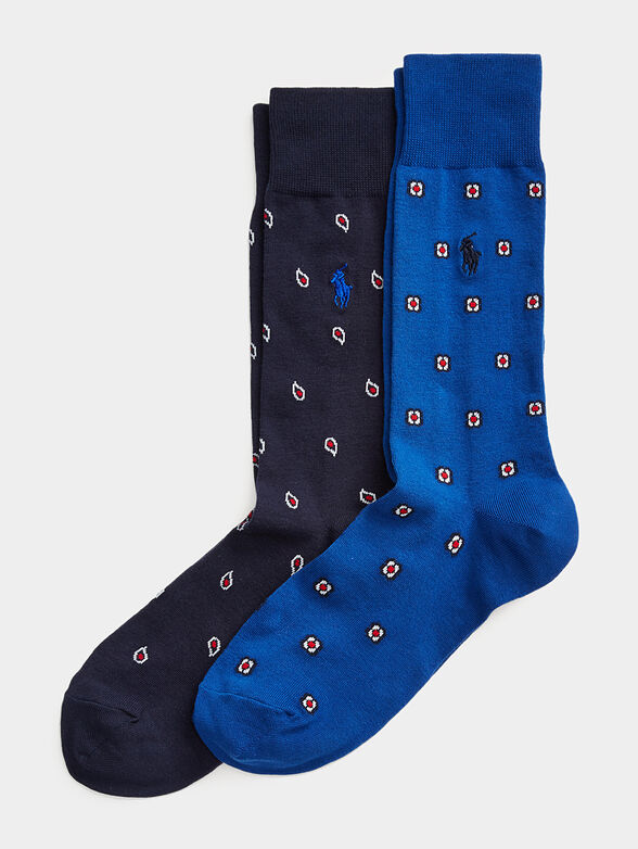 2 Pack blue socks - 1