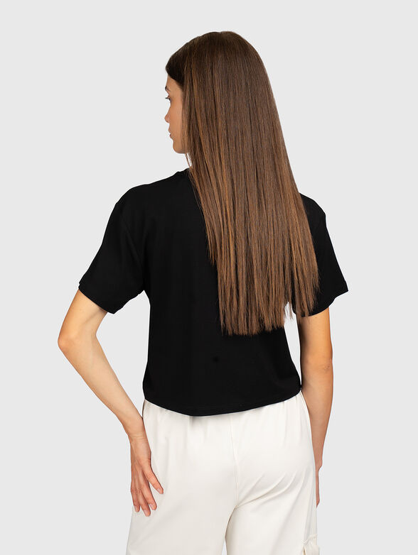 Black cotton t-shirt - 4