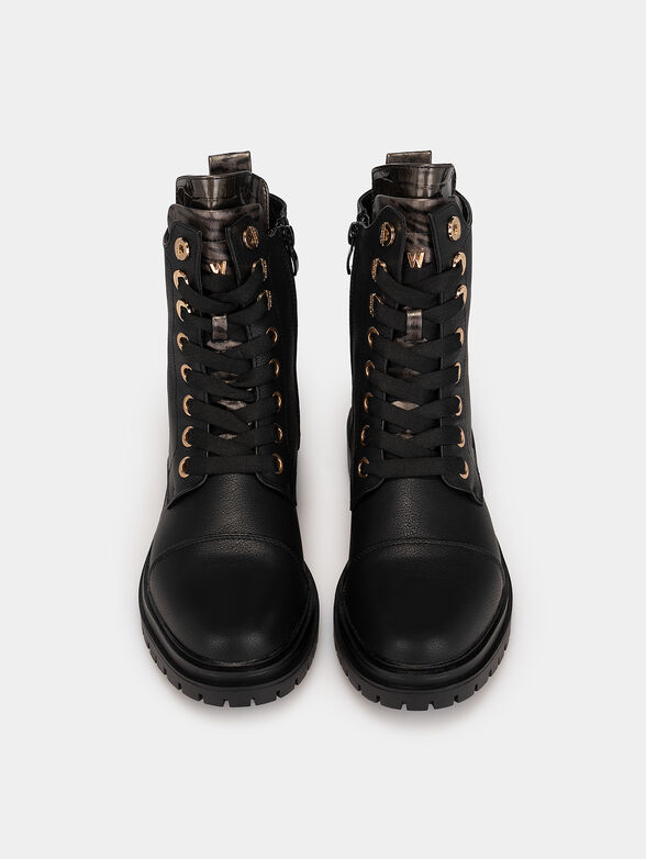COURTNEY SAFARI LACE ankle boots with animal motifs - 6