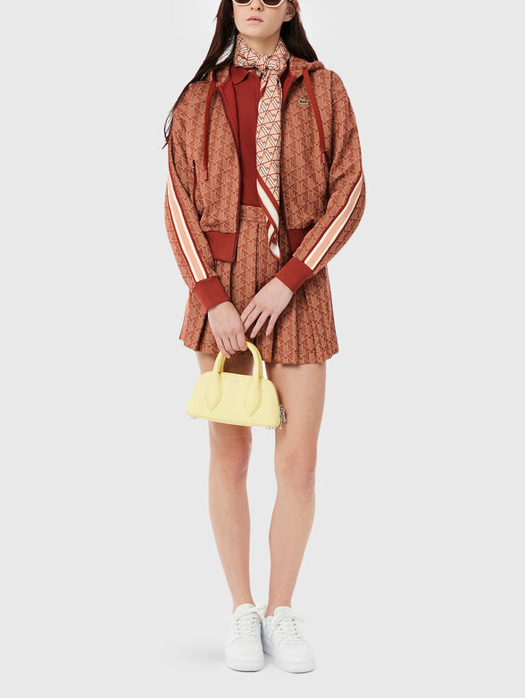 Sweatshirt with monogram logo print in brown - 2