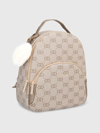 Backpack with monogram print - 4