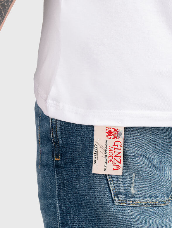 TV024 V-neck T-shirt with print  - 3