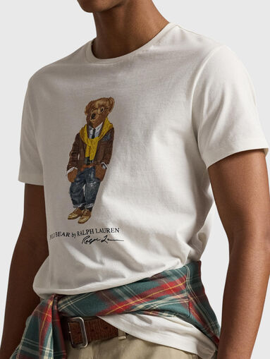 Cotton T-shirt with a logo accent - 5