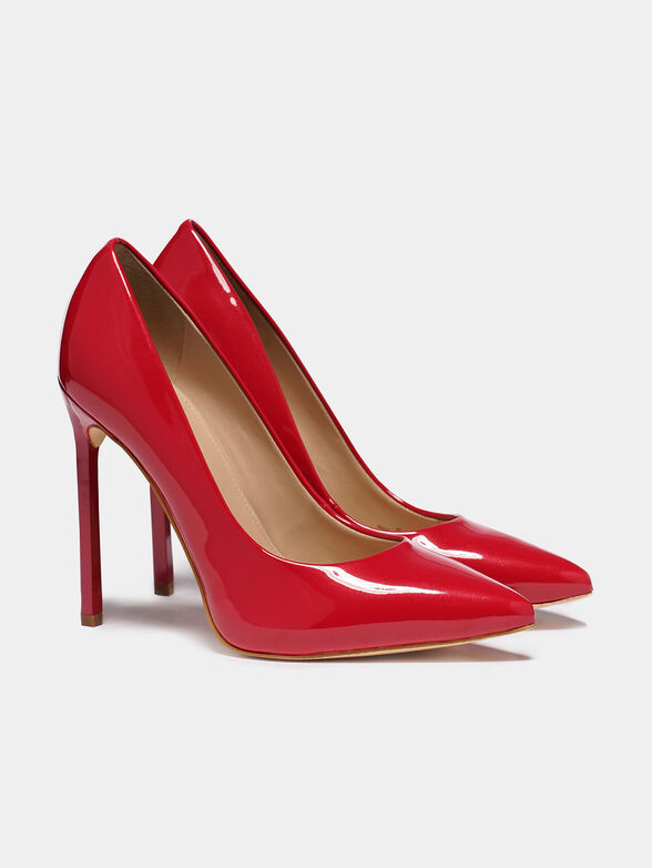EDMA red patent look pumps - 2