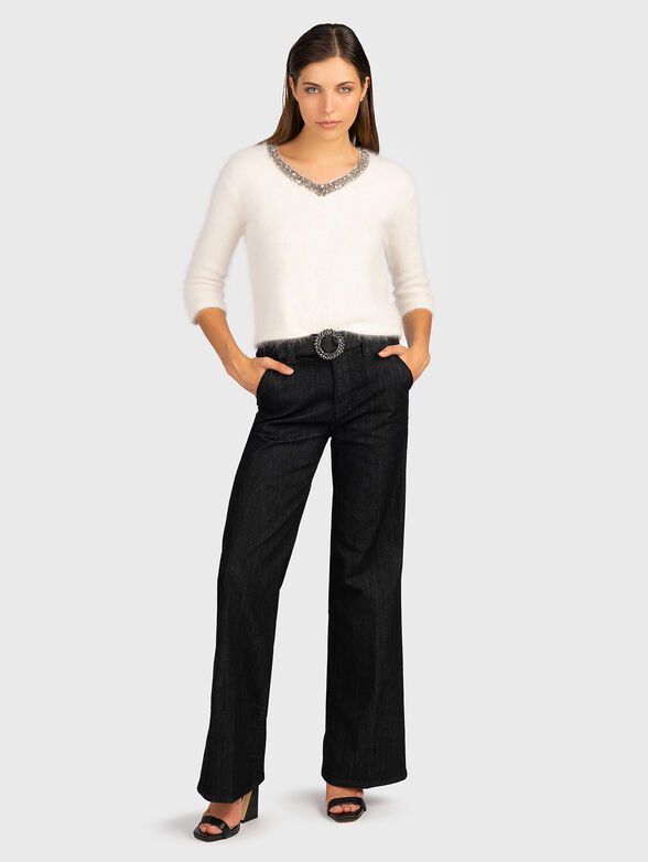 Black sweater with detail - 2