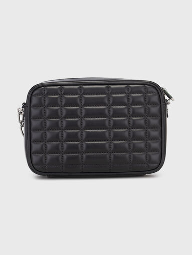 Leather crossbody bag with quilted effect - 3