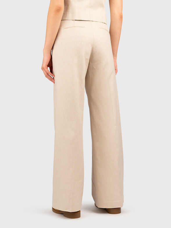 High waisted linen trousers - 2