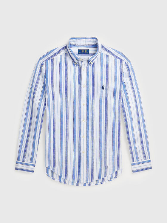 Striped shirt in cotton  - 1