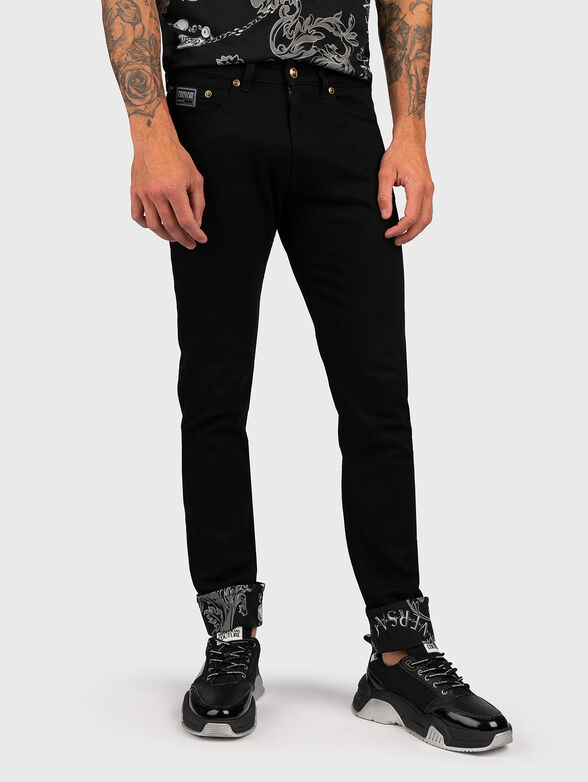 Skinny-cut cotton jeans - 1