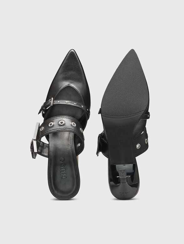 Heeled shoes with logo - 4