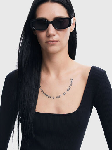 MICHIGAN black mini dress - 4