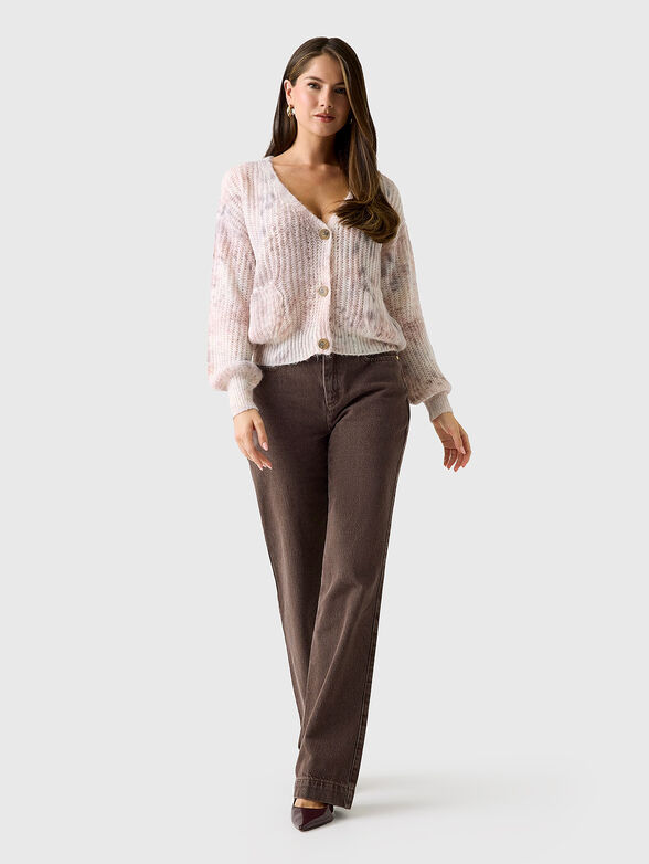 Wool blend cardigan with buttons - 2