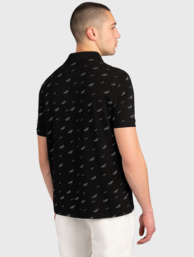 COREY black polo-shirt with logo print - 5