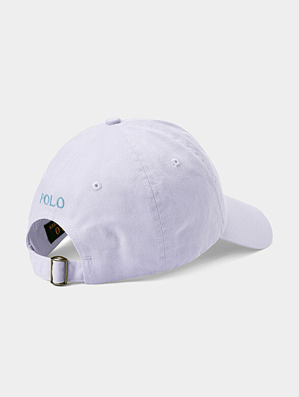 Cap with visor in pale purple color - 2