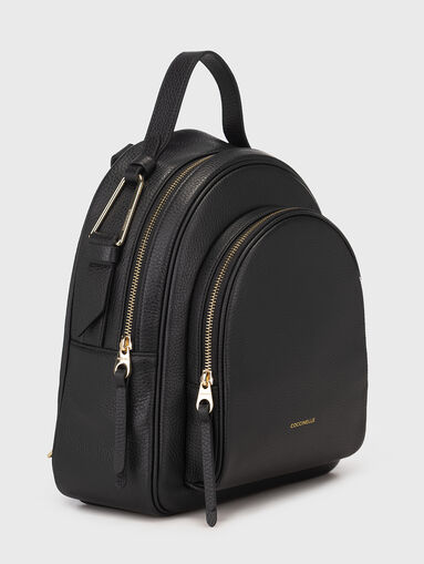 Black leather backpack - 4