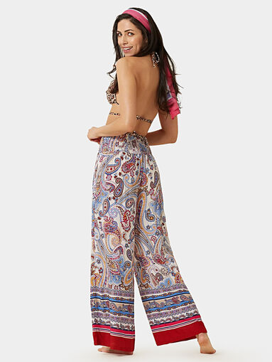 WILD CASHMERE  trousers with colorful print - 4