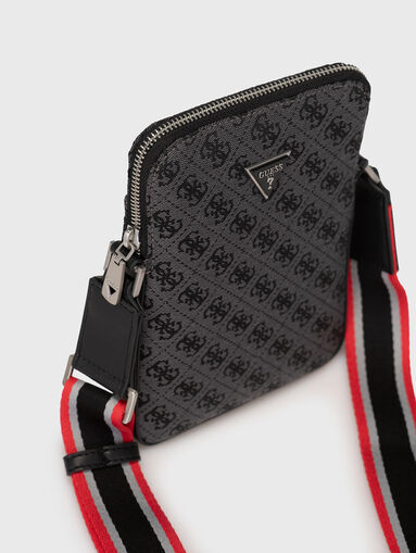 Crossbody bag with logo effect - 5