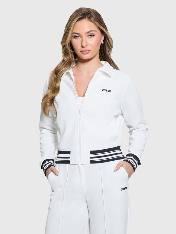 AMARYLLIS zip up logo sweatshirt - 0