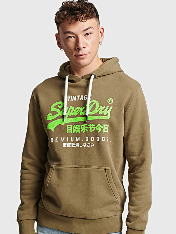 VINTAGE sweatshirt with logo print - 1