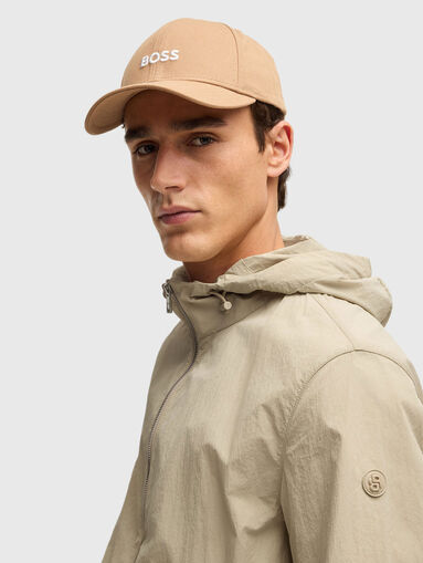 Transitional jacket with hood and logo - 4