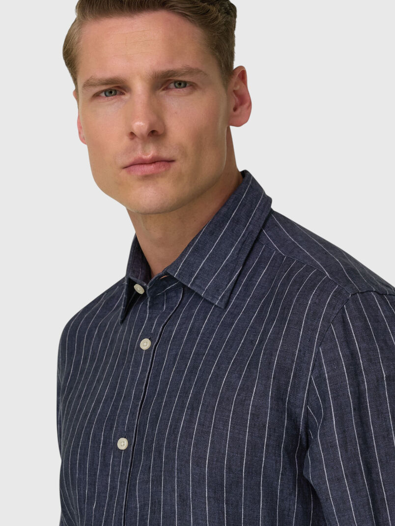 Striped linen shirt - 3