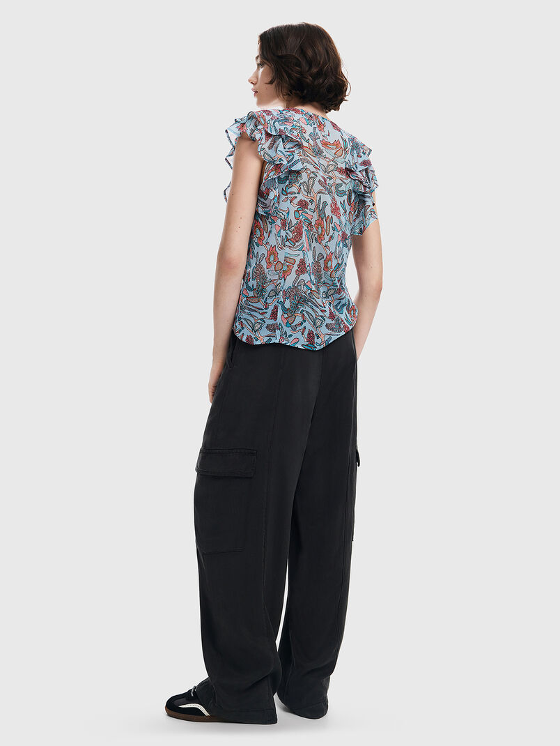 Top with floral print - 3