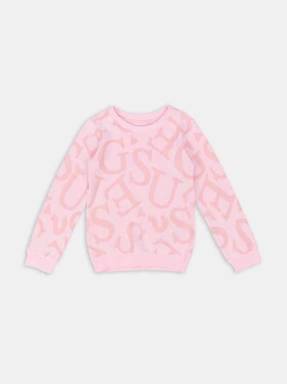 Пуловер с лого акценти - 1
