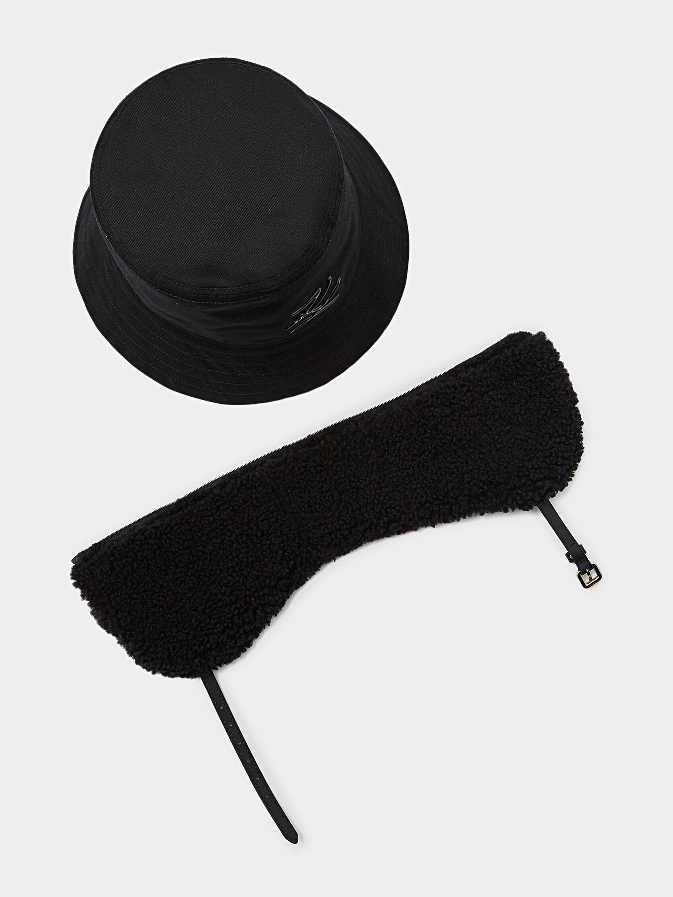 K/AUTOGRAPH two-piece bucket hat brand Karl Lagerfeld