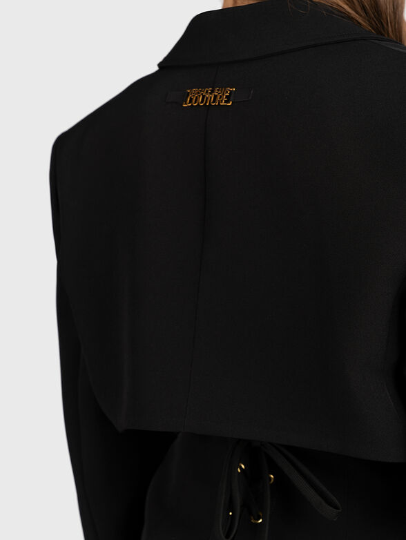 Blazer with accented corset back - 4