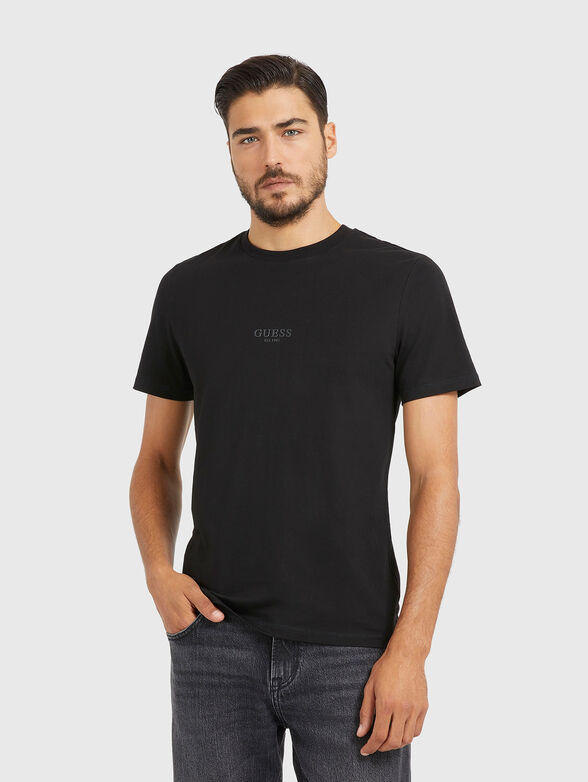 AIDY logo print T-shirt in black  - 1
