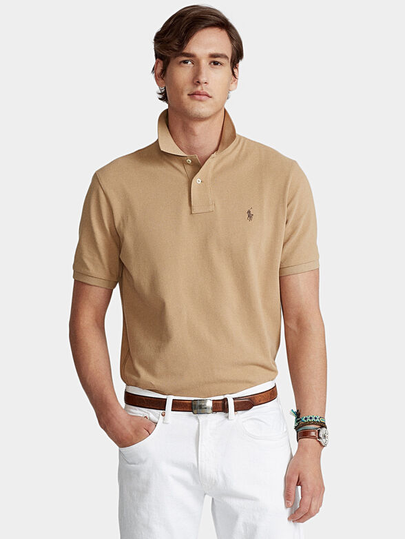 Polo-shirt in beige color - 1
