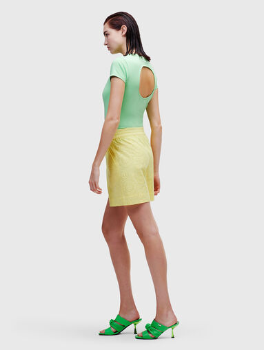 ANGLAISE  yellow shorts with embroidery - 4