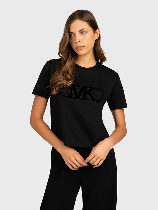 Black T-shirt with logo accent