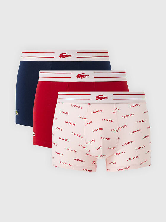Set of three pairs of boxers with logo detail - 1