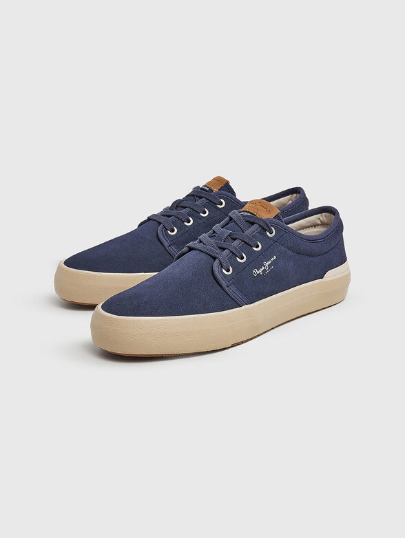 BEN URBAN dark blue leather sneakers - 2