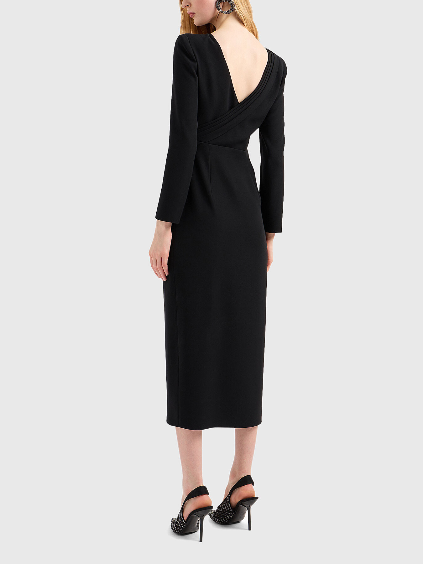 Armani Collezioni Womens Vintage Black Formal One Shoulder