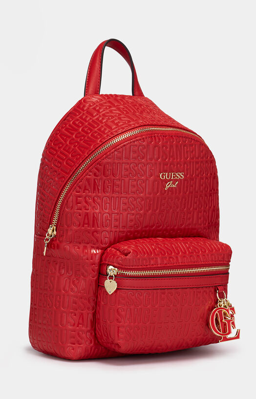 guess red mini backpack Women's Peony Shine Micro Poppy One Size : Buy Online at Best Price in KSA Subtle Embossed Logo Pattern Buy Guess Guess Originals Mini