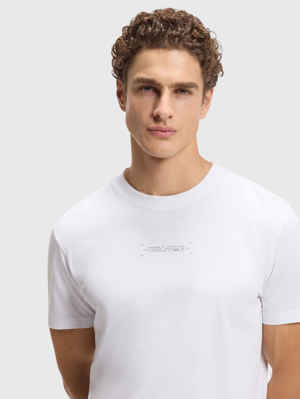 Cotton T-shirt with print - 4