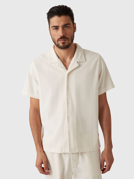 Textured short sleeve shirt  - 1