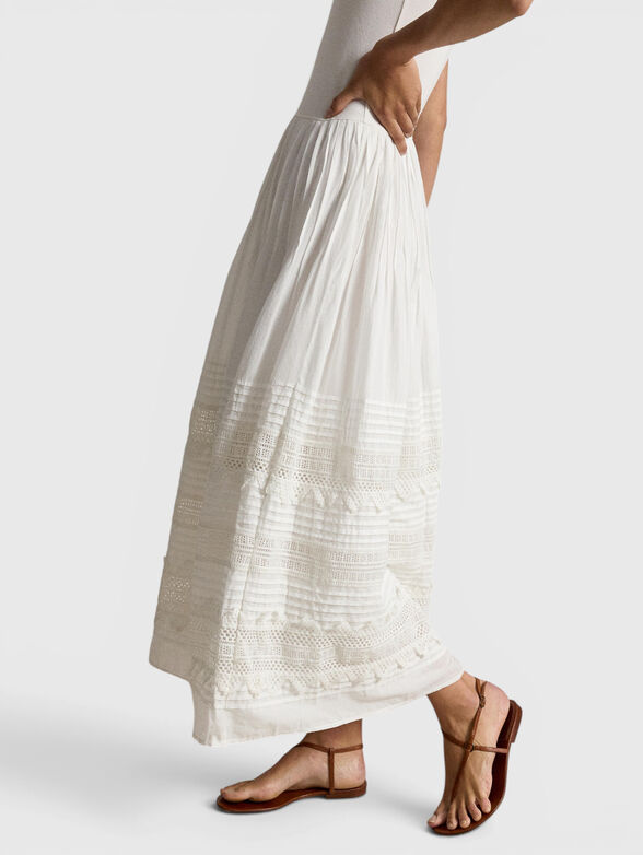 Sleeveless dress with lace - 3