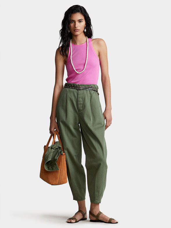 Top with elastic rib - 2