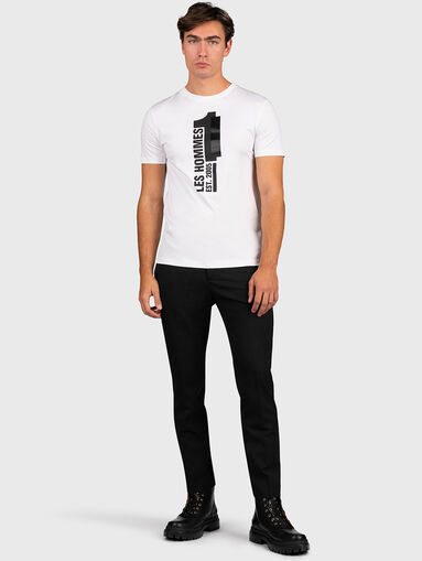 T-shirt with logo print and metal detail - 5