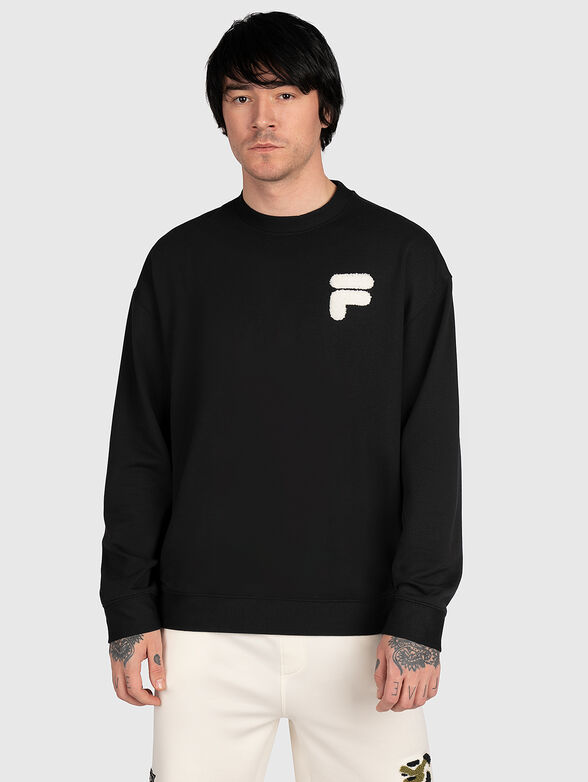 COSENZA black sweatshirt with accent element - 1