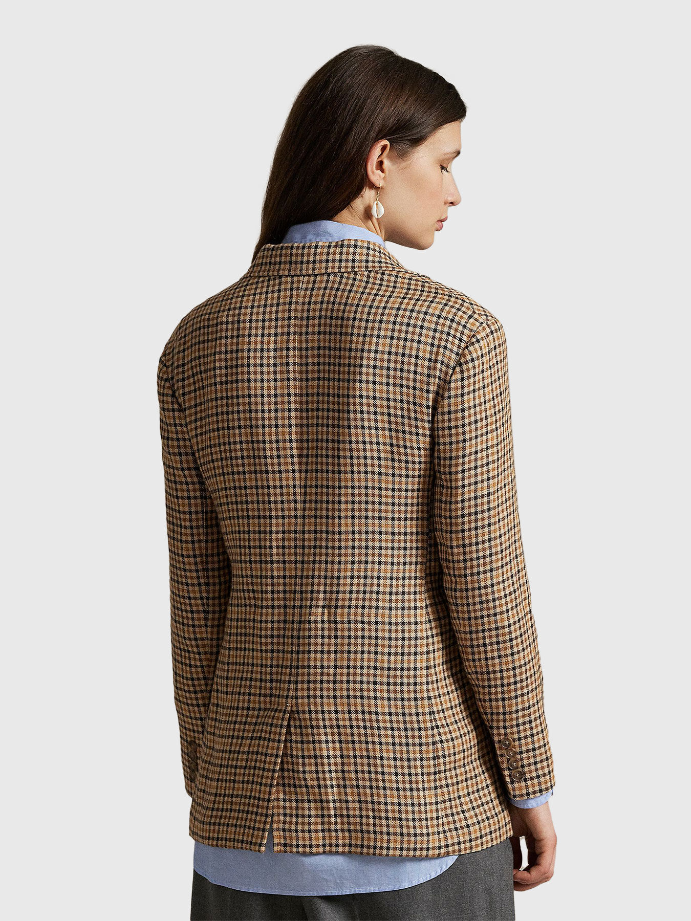 Checked linen jacket brand POLO RALPH LAUREN — Globalbrandsstore