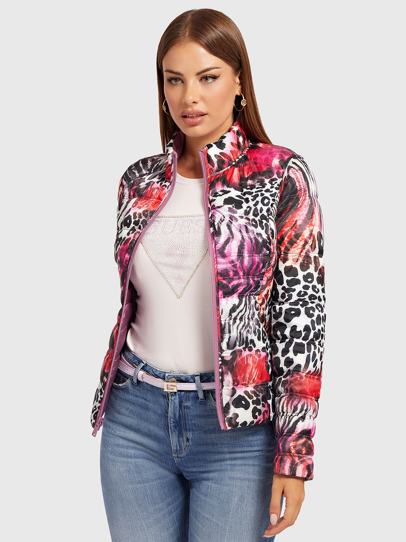 JANIS reversible jacket with quilted effect brand GUESS