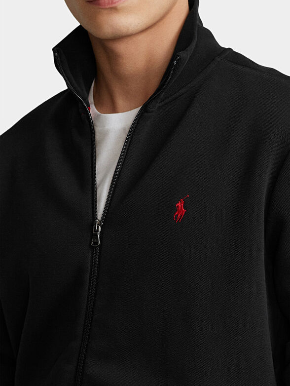 Sports sweatshirt with logo embroidery - 4