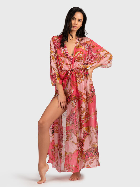 ERYN beach kimono with floral print - 4