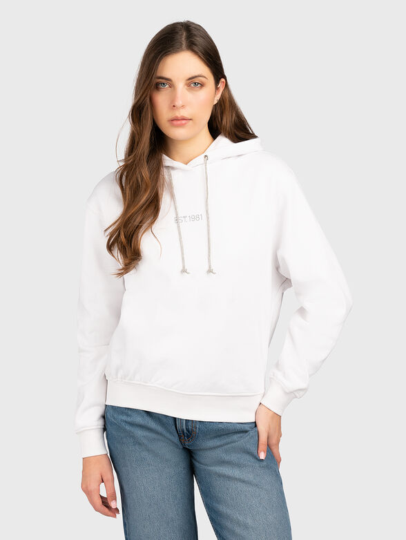 SHINY CORD sweatshirt with logo - 1
