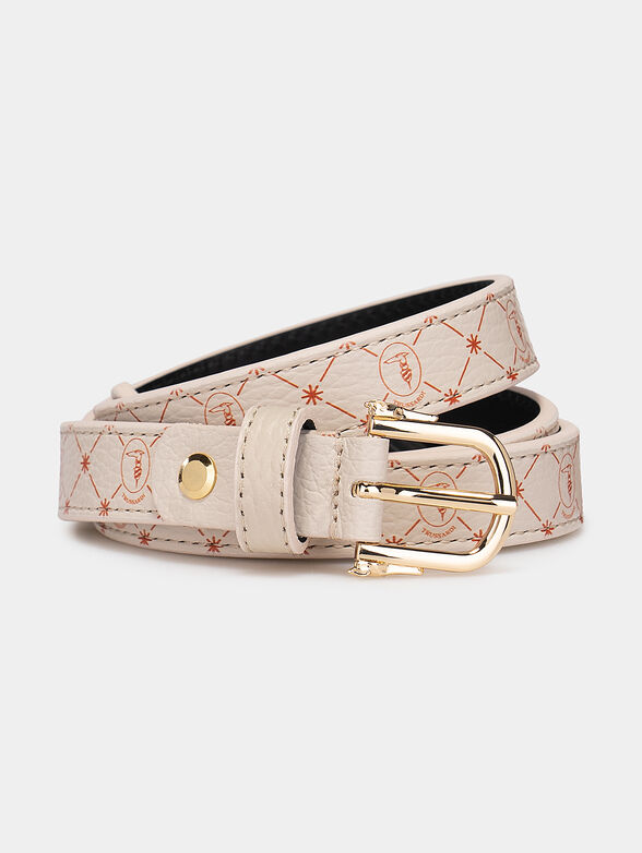 Belt with monogram print - 1
