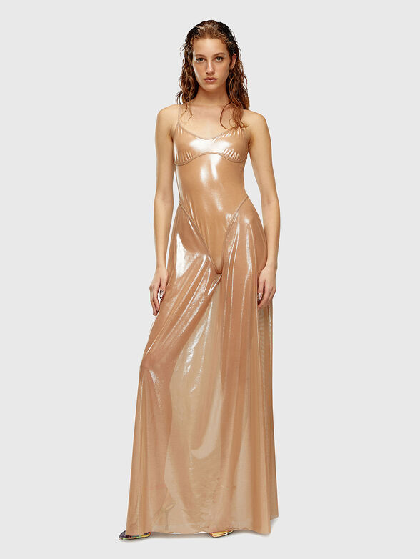 D-ROONEY dress with metallic effect - 1